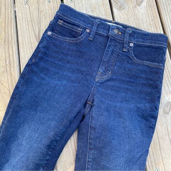 Madewell 9” Mid-Rise Skinny Jean in Orland Wash Dark Navy Blue Size 24 - Picture 3 of 8
